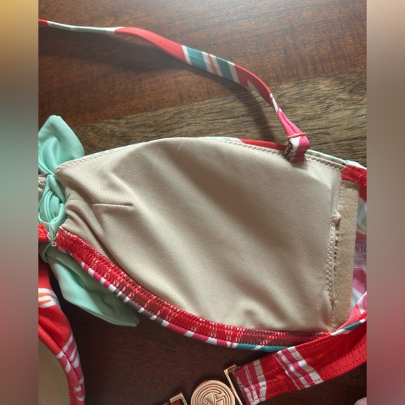 Victoria’s Secret Bikini Top Like New! Tropical Print Size Small - Picture 10 of 13